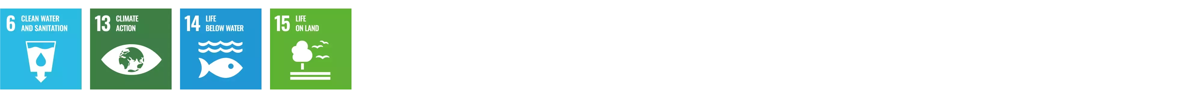 SDG 6, 13, 14, 15&nbsp;